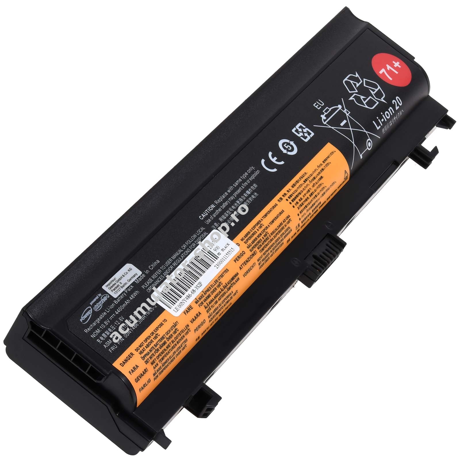 Acumulator compatibil Lenovo ThinkPad L570 20JQ000PGE - Acumulator