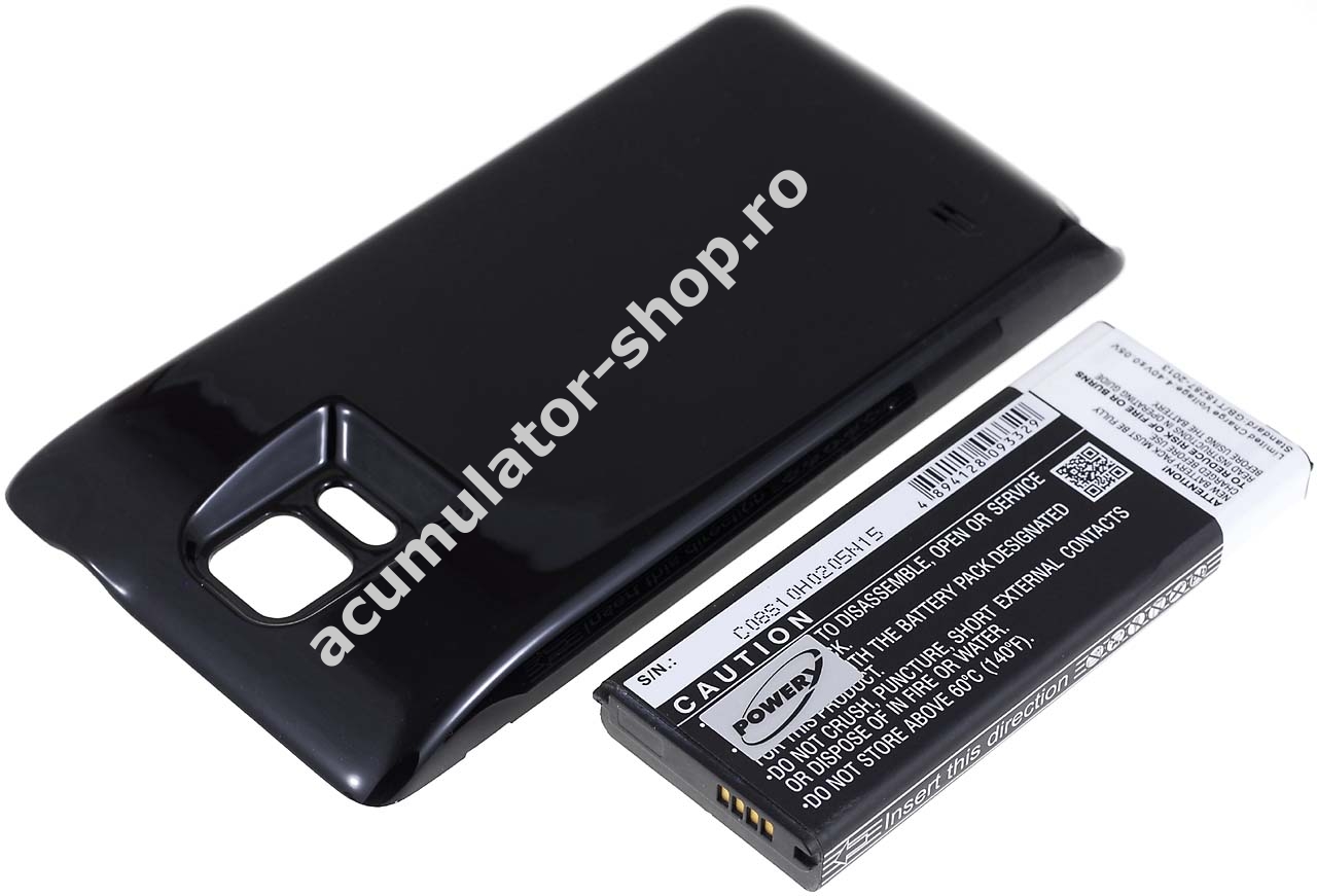 Allergy Additive Unpacking Acumulator compatibil Samsung Galaxy Note 4 (model chinezesc) 6000mAh negru  - Acumulator Shop