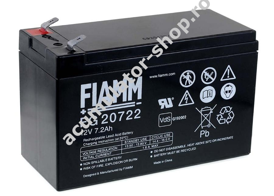 Acumulator FIAMM FG20722 12V - Acumulator Shop