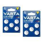 10x Baterie litiu VARTA CR2032 DL2032 ECR2032 2x 5 buc. / blister