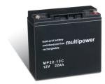 Acumulator Powery compatibil UPS 12V 22Ah (inlocuieste 17Ah 18Ah 19Ah) (rezistent la cicluri)