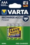 Acumulator Varta Accu Rechargeable Micro AAA NiMH 4 buc./blister 1000mAh