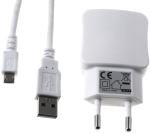 Adaptor priza cu 2x USB 2,1A inclusiv cablu 2.0 High-Speed Micro USB alb