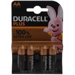 Baterie alcalina Duracell Mignon AA LR06 1.5V Plus Extra Life 4 buc. / blister