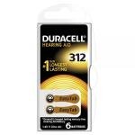 Baterie Duracell 312AE / AE312 / DA312 / PR41 / PR736 / V312AT 6 buc. / blister