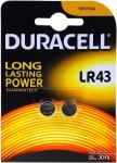Baterie Duracell LR43 LR1142 AG12 V12GA 2 buc. / Blister