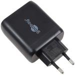 Incarcator dual goobay USB-C PD (65 W) negru 1
