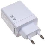 Incarcator Verbatim CHR-30EU2 30W GaN alb 2x USB-A 1x USB-A QC 1x USB-C PD Retail 1