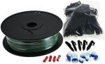 Set 500m cablu delimitare (2,7mm) + 600 de cârlige + 10x conectori de cablu + 4x cleme de conectare 6