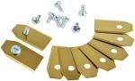 Set 9x lame de schimb din titan (0,75 mm) pentru Husqvarna, Gardena robot de tuns iarba Gold 1
